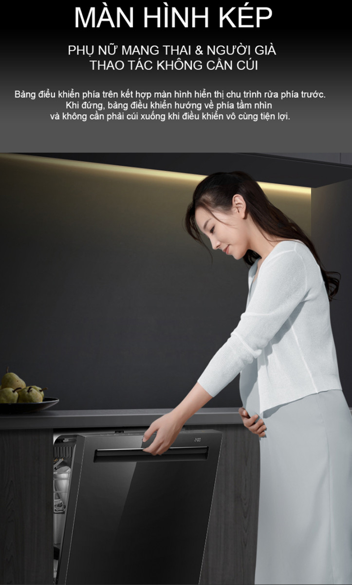 Máy rửa bát Eurosun SMS82EU88B - Hàng chính hãng