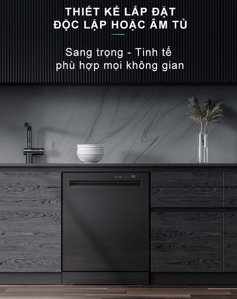 Máy rửa bát Eurosun SMS82EU88B - Hàng chính hãng