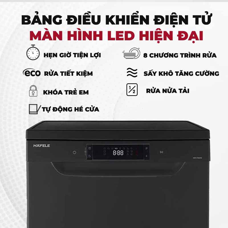 Máy rửa chén độc lập Hafele HDW-F602EB - Hàng chính hãng