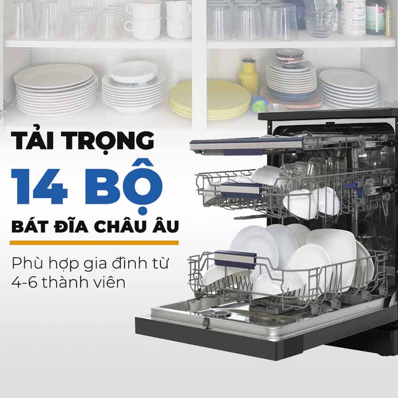 Máy rửa chén độc lập Hafele HDW-F602EB - Hàng chính hãng