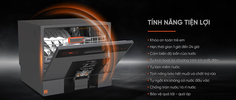 Máy rửa bát Junger DWJ-063 - Hàng chính hãng