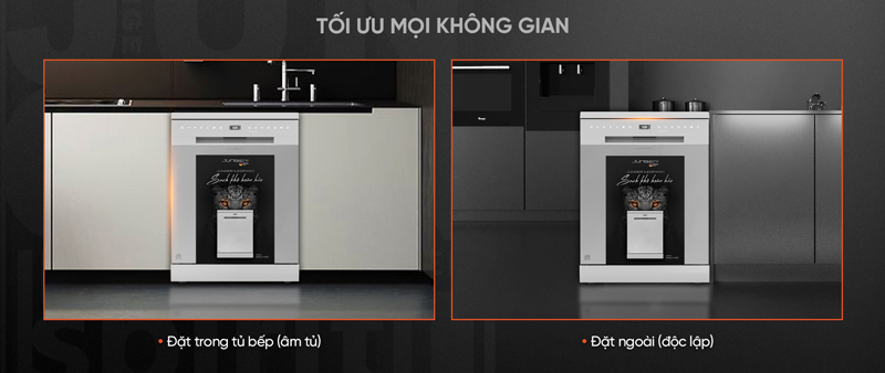 Máy rửa bát Junger 15 bộ DWJ-140 - Hàng chính hãng