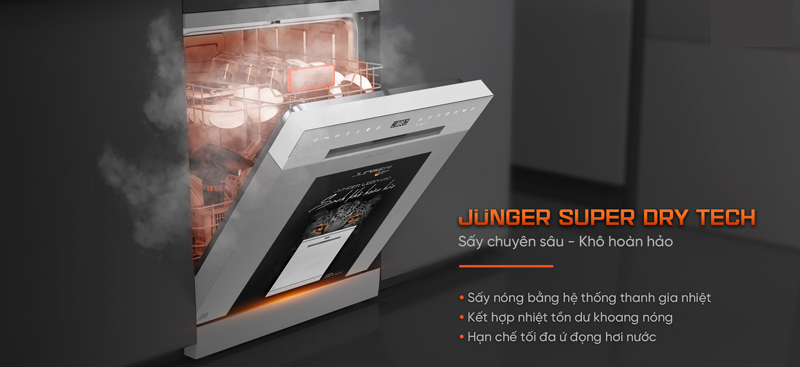 Máy rửa bát Junger 15 bộ DWJ-140 - Hàng chính hãng