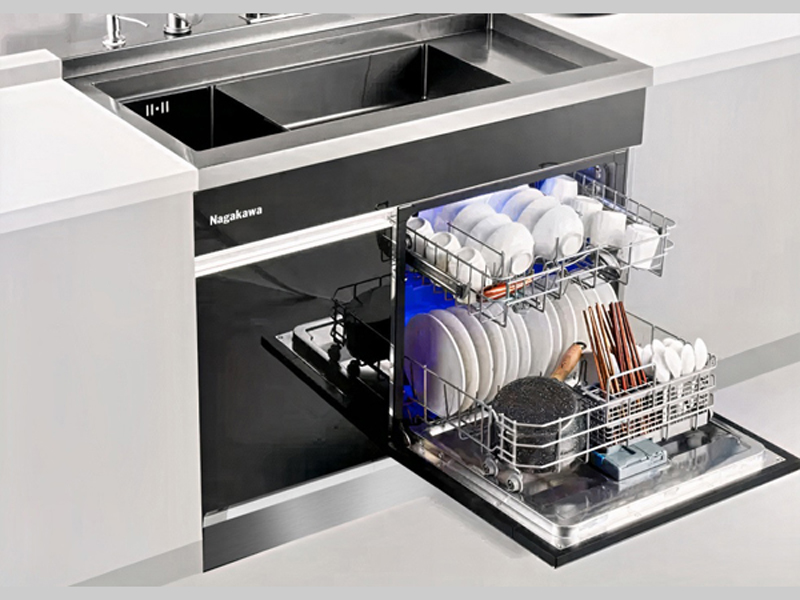 Máy rửa bát tích hợp bồn rửa Nagakawa NK10D10M - Hàng chính hãng