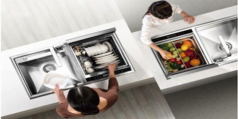 Máy rửa bát kết hợp bồn rửa Kaff KF-SWM6 - Hàng chính hãng