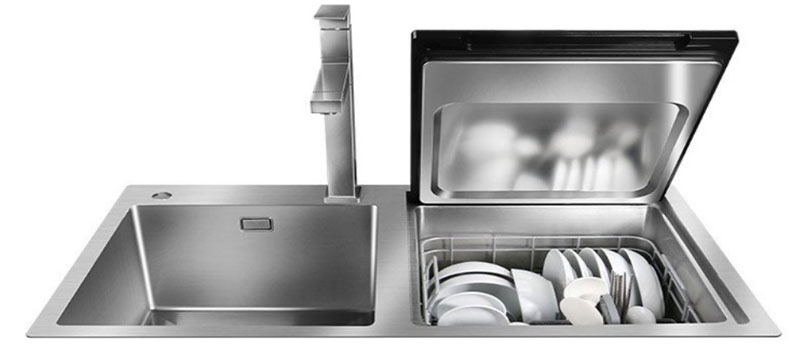 Máy rửa bát kết hợp chậu rửa Texgio TGWFS64B