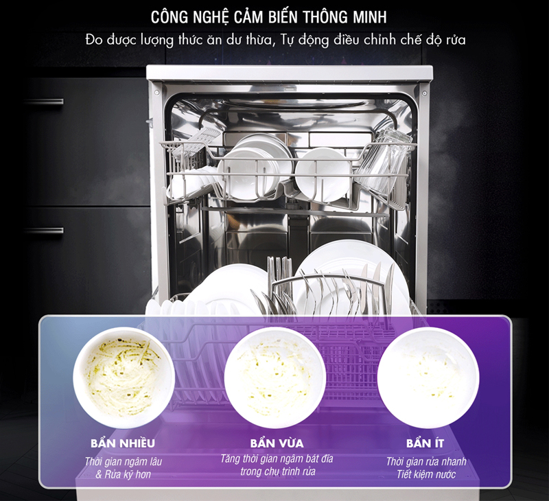 Máy rửa bát Kocher KDEU-8818 - Hàng chính hãng