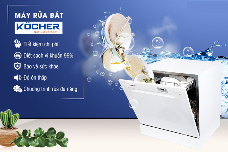 Máy rửa chén bát Kocher KDEU-8838 - Hàng chính hãng
