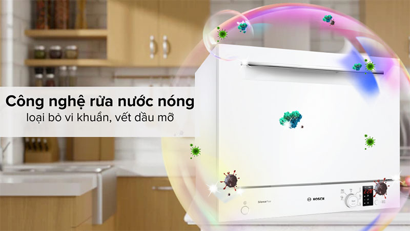 Máy rửa bát mini Bosch SKS62E32EU - Hàng chính hãng