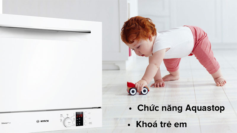 Máy rửa bát mini Bosch SKS62E32EU - Hàng chính hãng