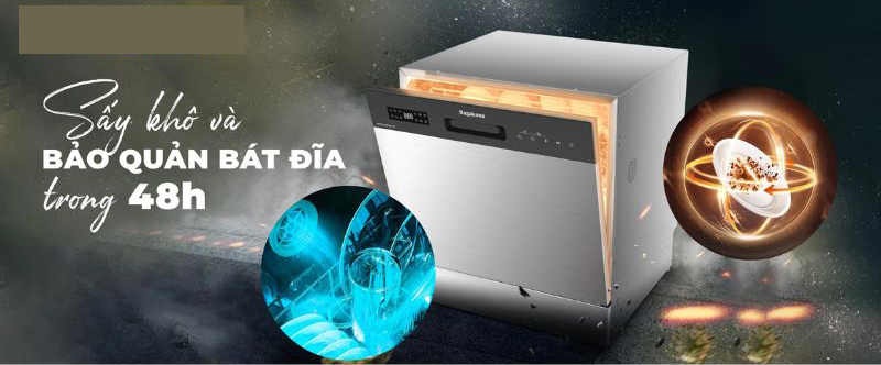 Máy rửa bát Nagakawa 10 bộ NK10D01M - Hàng chính hãng