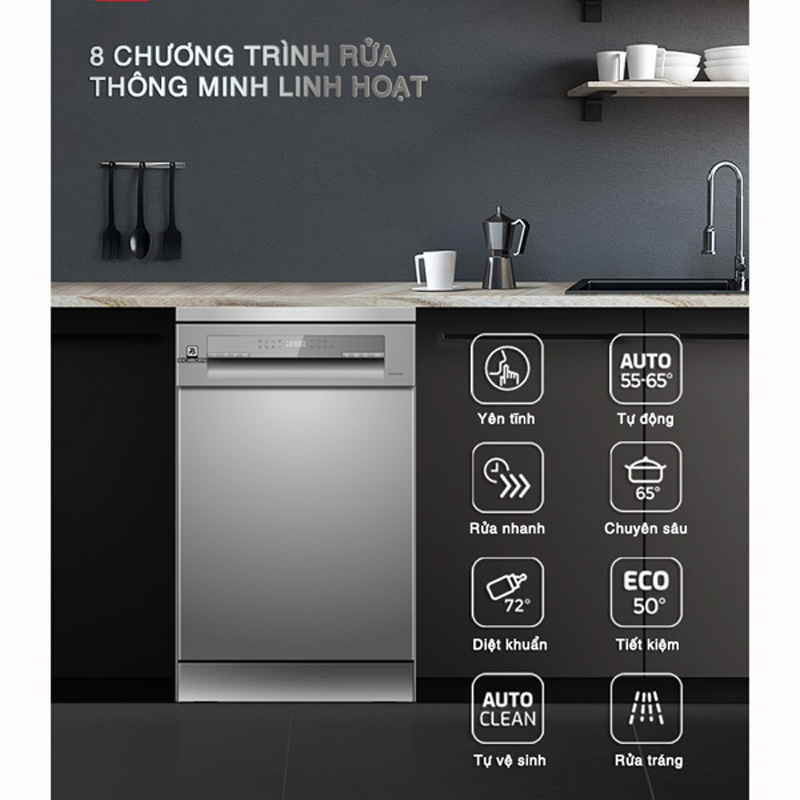 Máy rửa bát Richborn RDS4585EMS - Hàng chính hãng