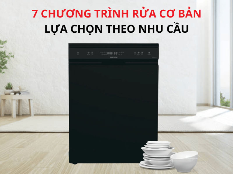Máy rửa chén Sakura SCE-W1701 - Hàng chính hãng