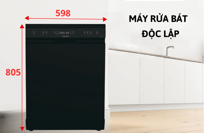 Máy rửa chén Sakura SCE-W1701 - Hàng chính hãng