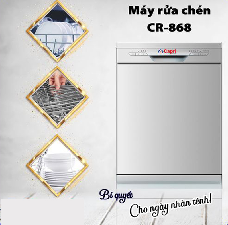Máy rửa bát Capri CR-868 - Hàng chính hãng