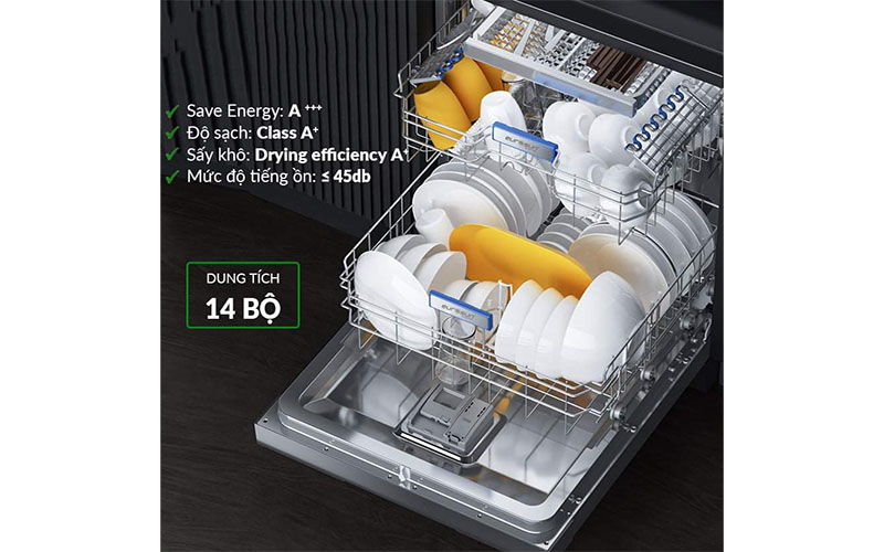 Dung tích của Máy rửa bát Eurosun SMS78EU12ES