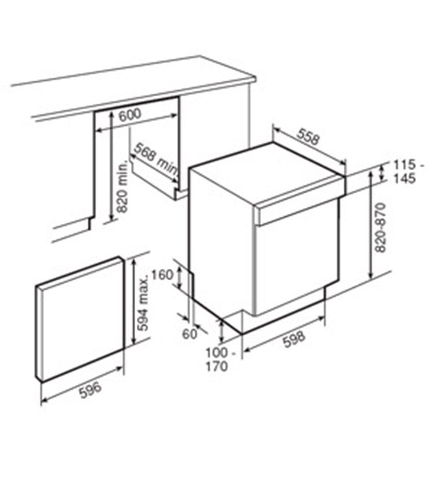 Máy rửa chén Teka DW8 60 S - Hàng chính hãng