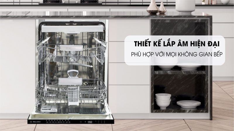 Máy rửa chén âm tủ Malloca MDW14-B09FI - Hàng chính hãng