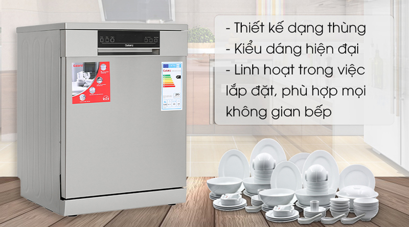 Galanz W60B1A401M-AE5(SS) có thiết kế dạng thùng với kiểu dáng hiện đại, sang trọng