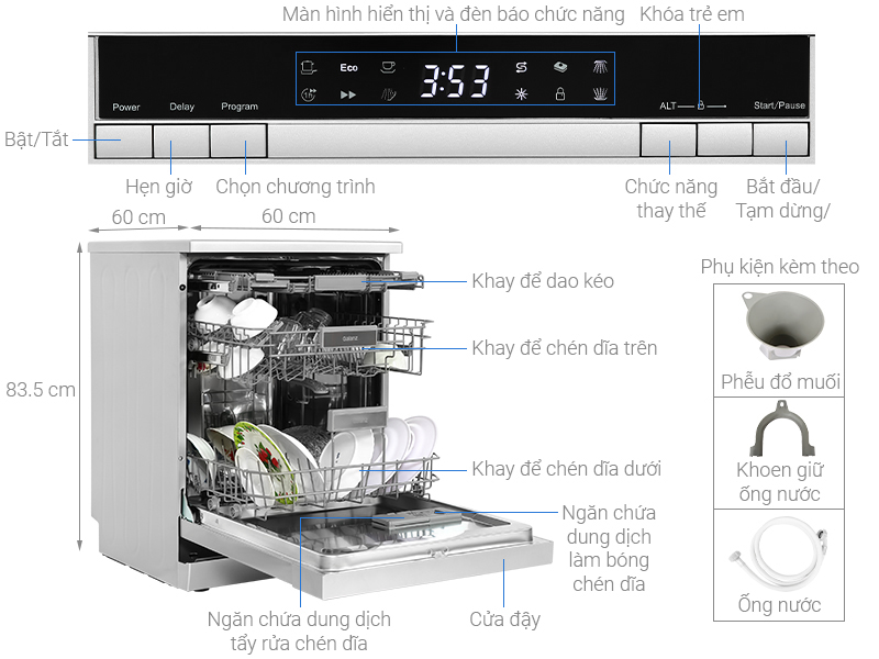 Máy rửa bát độc lập Galanz W60C3A401LQ2 - Hàng chính hãng