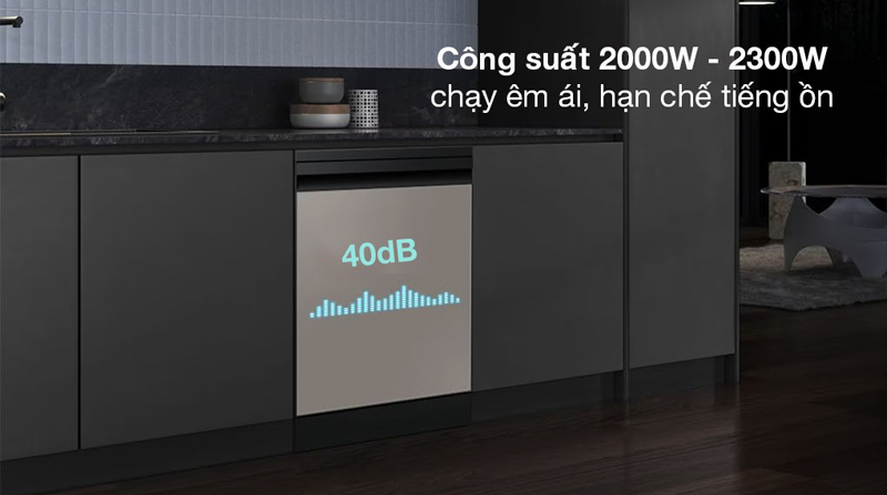 Hoạt động êm ái với độ ồn 40 dB, không gây ảnh hưởng tới sinh hoạt