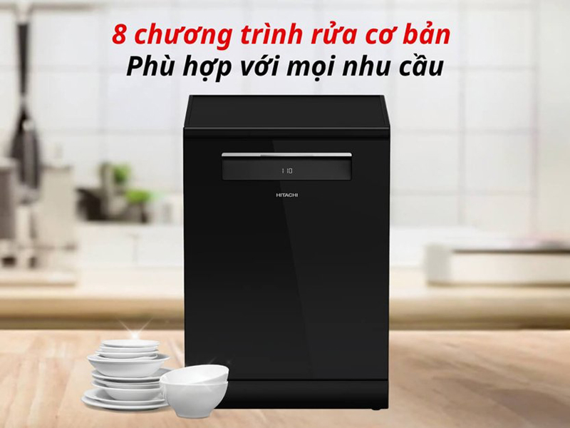 Máy rửa chén độc lập Hitachi HDF-F158CVGB - Hàng chính hãng
