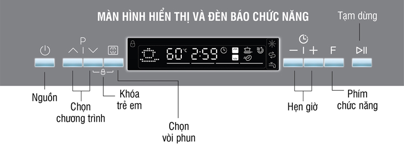Máy rửa bát Kocher KDEU-8835SM - Hàng chính hãng