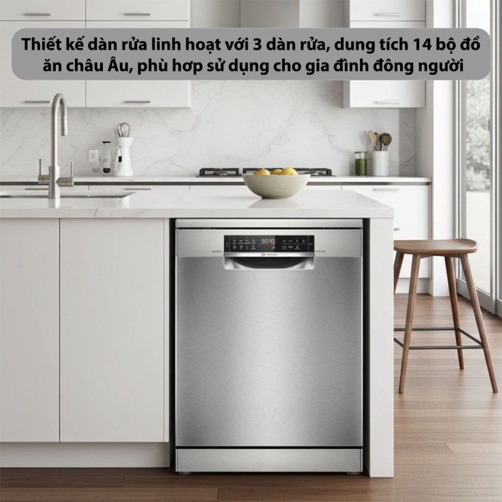 Máy rửa chén độc lập Bosch SMS6ZCI01P - Hàng chính hãng