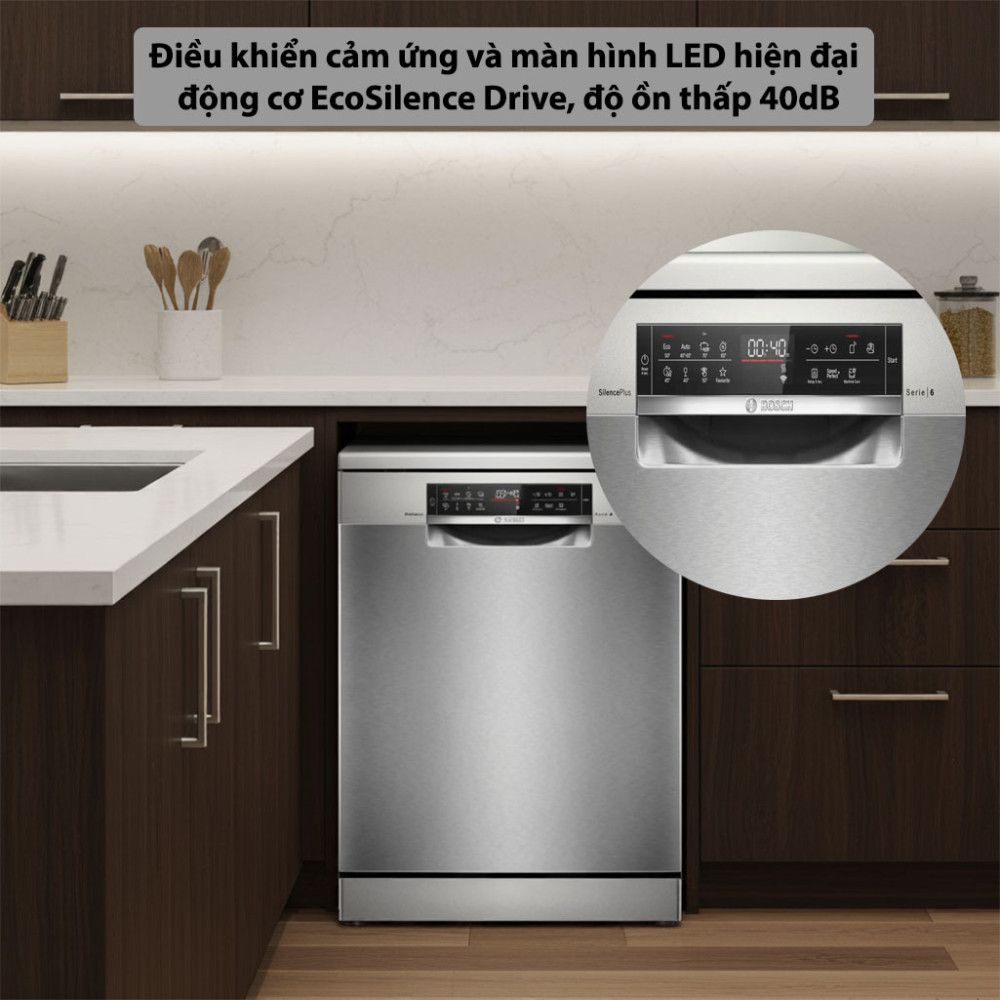 Máy rửa chén độc lập Bosch SMS6ZCI03E Serie 6 - Hàng chính hãng