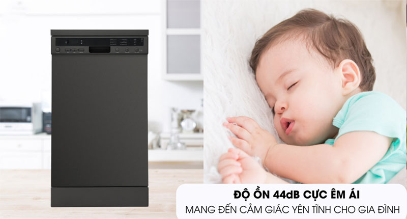 Máy rửa chén độc lập Malloca MDW10-BS08FS - Hàng chính hãng