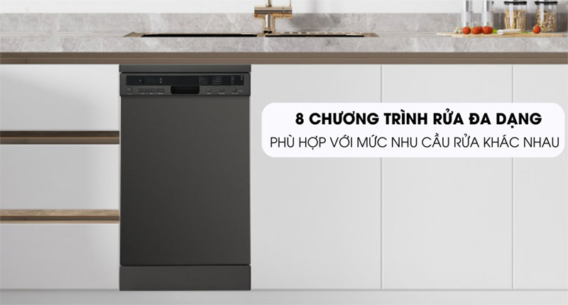 Máy rửa chén độc lập Malloca MDW10-BS08FS - Hàng chính hãng