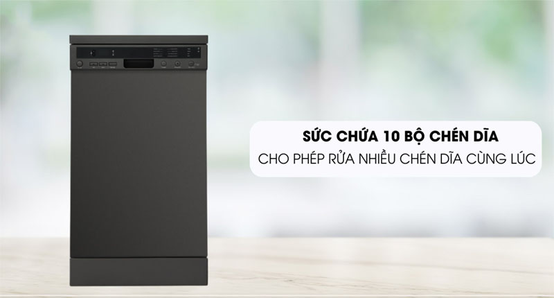 Máy rửa chén độc lập Malloca MDW10-BS08FS - Hàng chính hãng