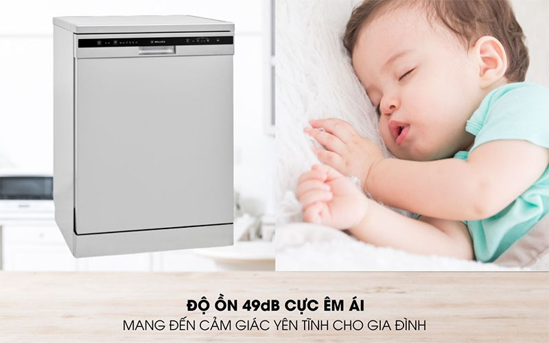 Máy rửa chén độc lập Malloca WQP12- 5201E - Hàng chính hãng