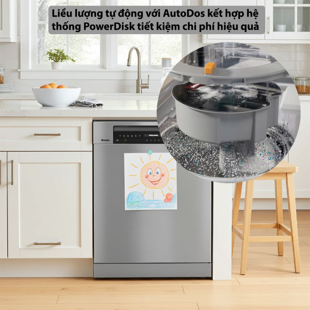 Máy rửa chén độc lập Miele G 7600 SC EDST/CLST AutoDos tính năng tự động phân phối chất tẩy rửa hiện đại