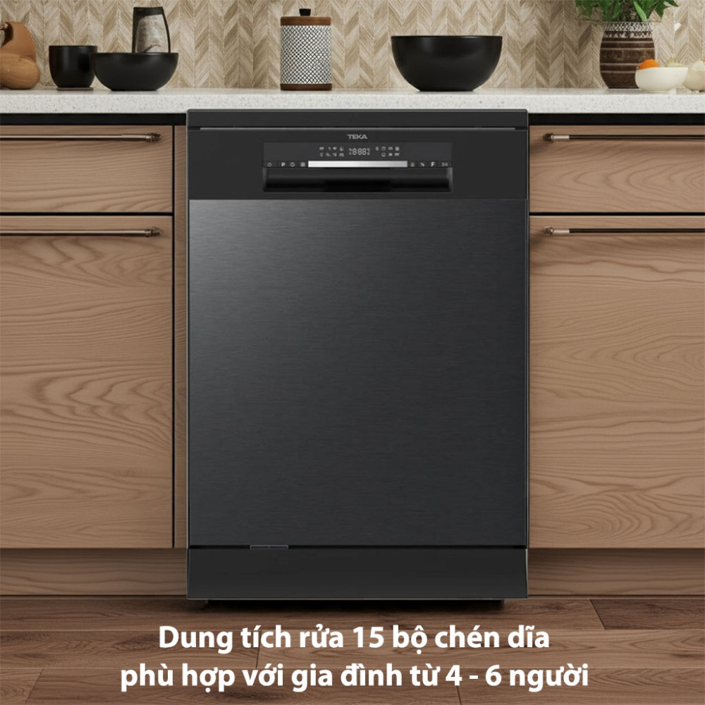 Máy rửa chén độc lập Teka DFS 650ZB-TSEA sức chứa lớn phù hợp gia đình đông người