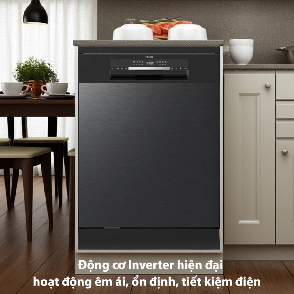 Máy rửa chén độc lập Teka DFS 650ZB-TSEA động cơ Inverter tiết kiệm điện