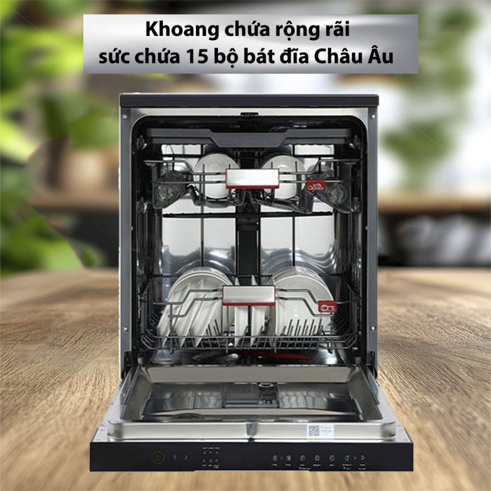 Máy rửa chén độc lập Toshiba DW-15F7(G)-VN - Hàng chính hãng