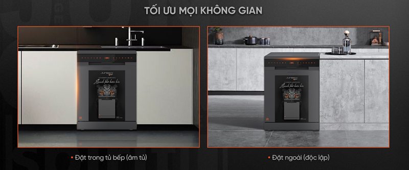 Máy rửa chén độc lập Junger DWJ-143 - Hàng chính hãng