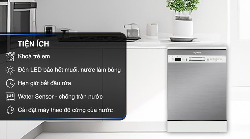 Máy rửa bát Nagakawa NK15D03M - Hàng chính hãng