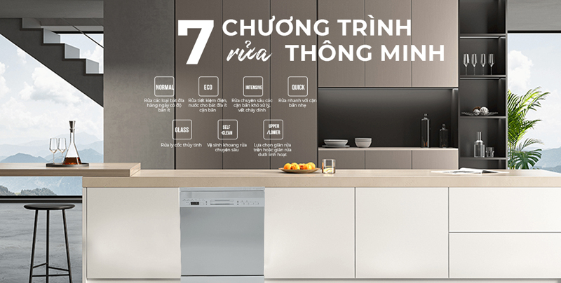 Máy rửa bát Nagakawa NK15D03M - Hàng chính hãng