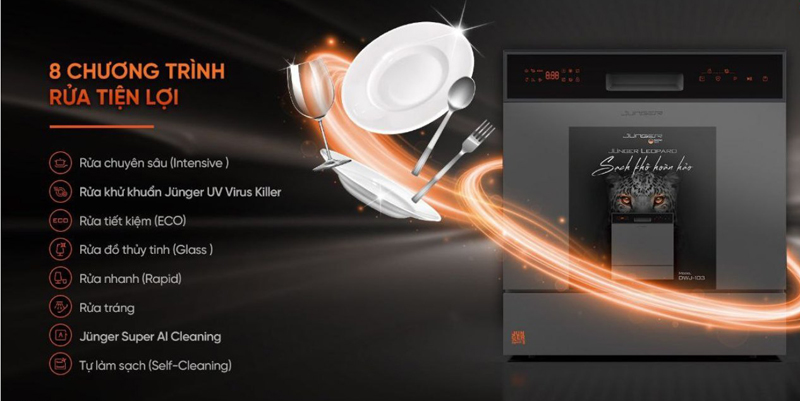 Máy rửa chén Junger DWJ-103 - Hàng chính hãng