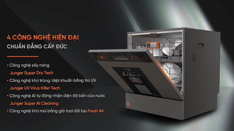 Máy rửa chén Junger DWJ-103 - Hàng chính hãng