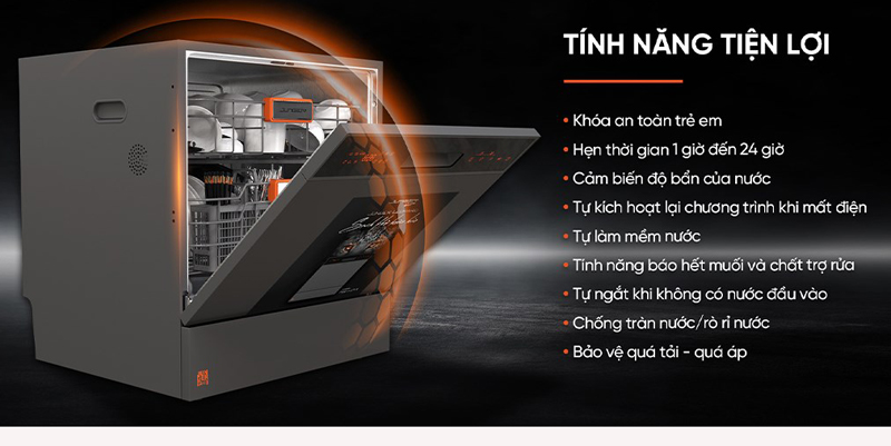 Máy rửa chén Junger DWJ-103 - Hàng chính hãng