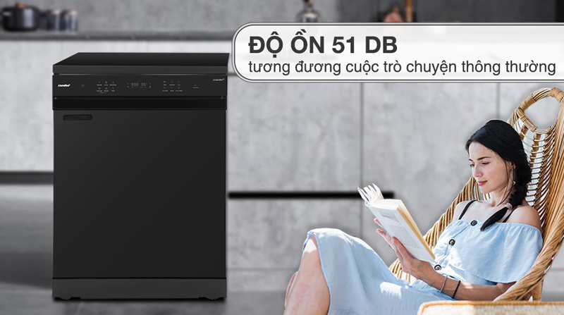 Máy rửa chén độc lập Comfee CDWEF1401HB-W-VN - Hàng chính hãng