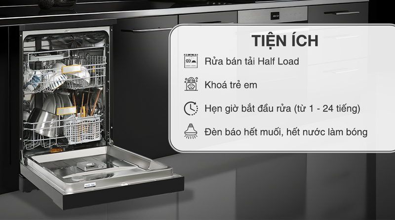 Máy rửa chén độc lập Comfee CDWEF1401HB-W-VN - Hàng chính hãng