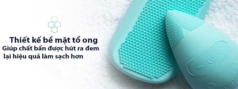 Thiết kế bề mặt tổ ong của Máy rửa mặt Homedics FAC-350