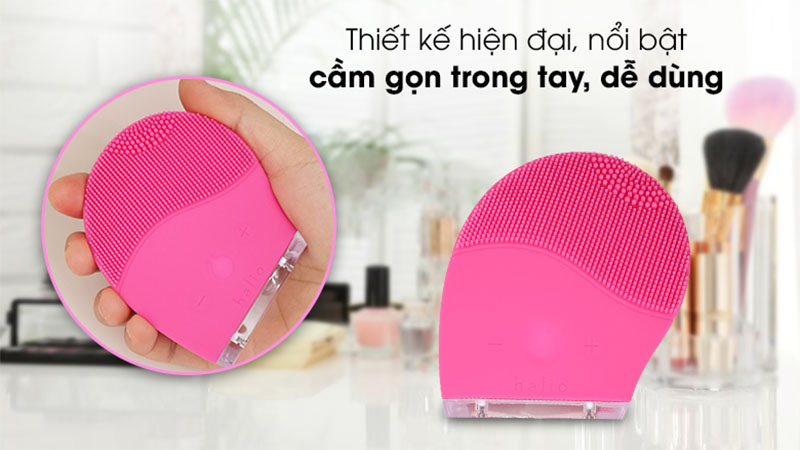 Thiết kế của Máy rửa mặt và massage Halio Facial Cleansing & Massaging Device