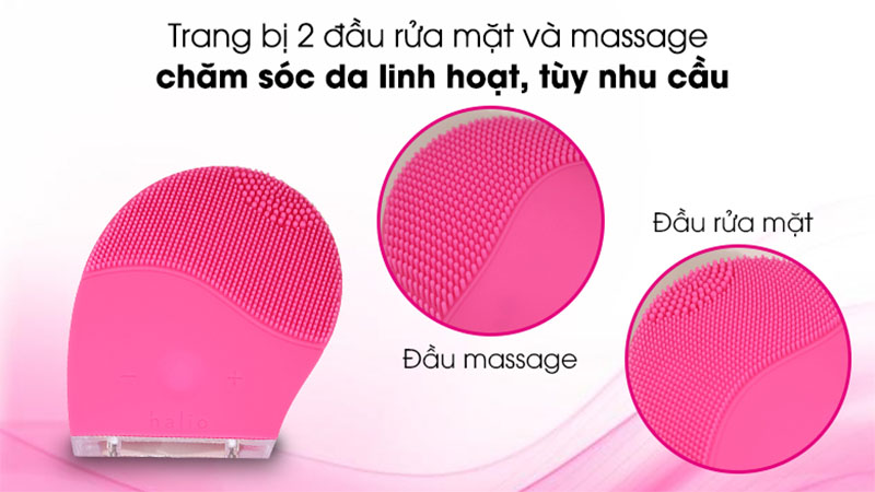 Thiết kế của Máy rửa mặt và massage Halio Facial Cleansing & Massaging Device