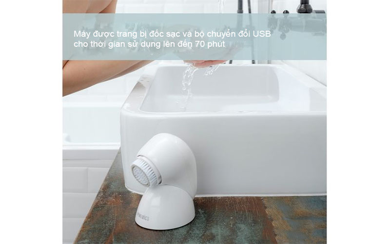 Máy rửa mặt siêu âm HoMedics FAC-700-EU - Hàng chính hãng