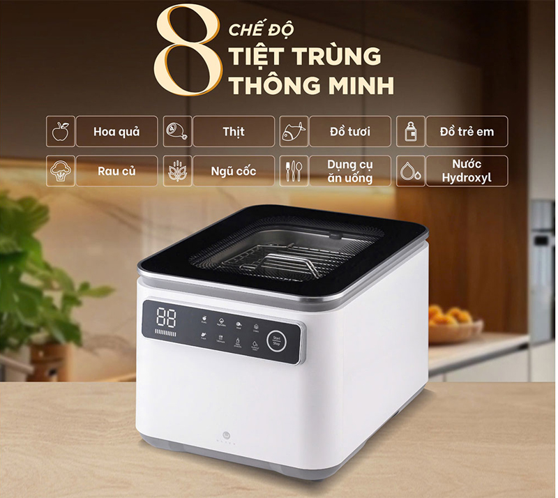 Máy rửa thực phẩm thông minh Ultty WHF - Hàng chính hãng